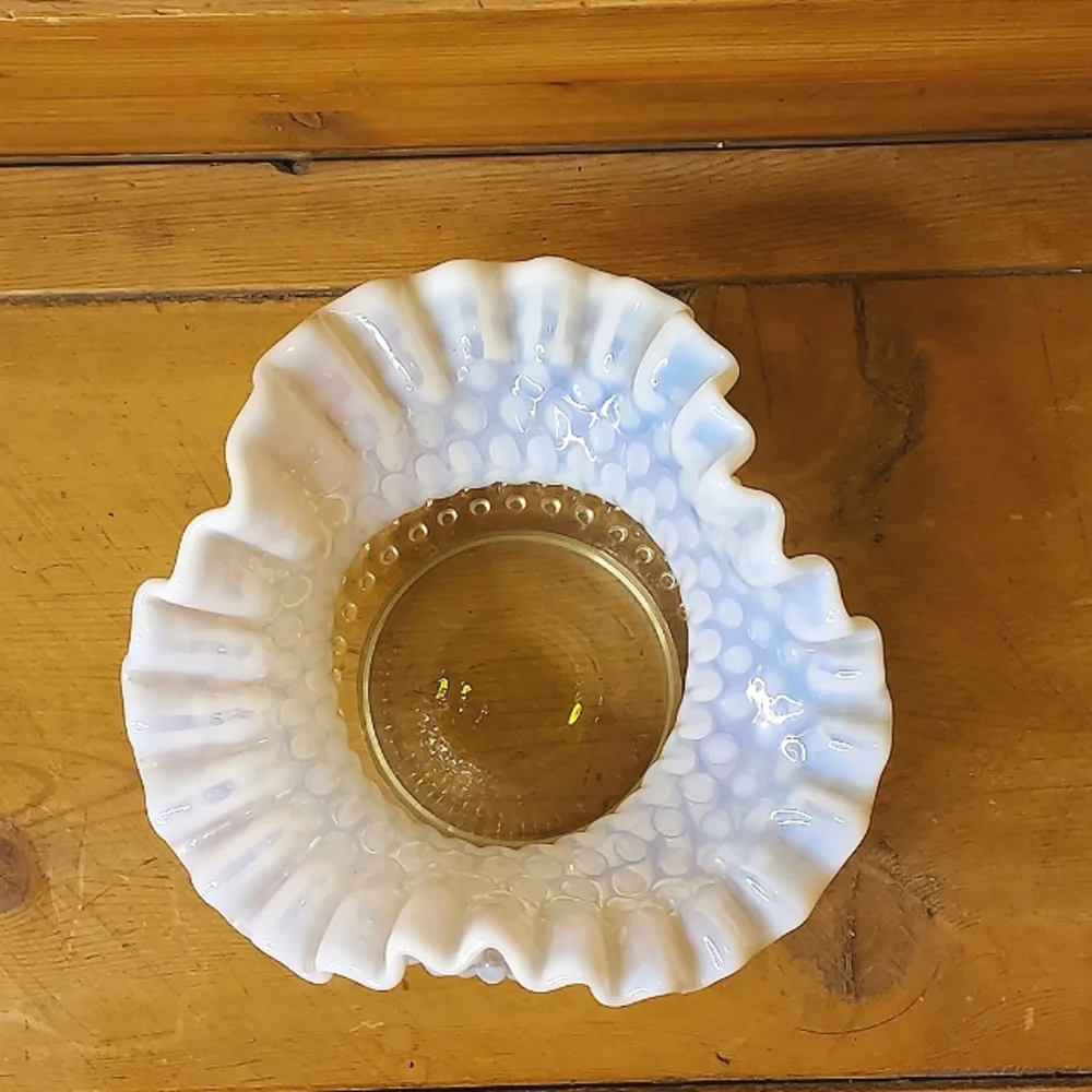 FENTON Hobnail Opalescent Vase - Picture 3 of 6